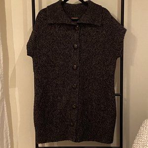 Long Superwarm Short Sleeve Cardigan Sweater